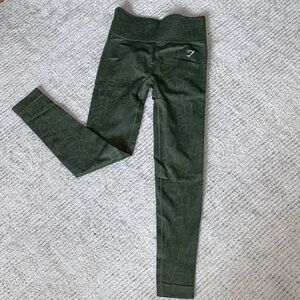 Gymshark Textured Green Leggings